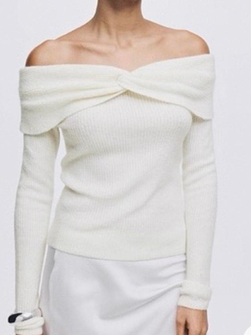 H&M Off The Shoulder Top Size Small